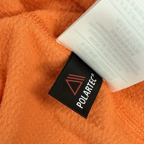 Arcteryx Womens Delta LT Zip Neck Jacket M Orange Alaska Majestic Heli Ski Logo